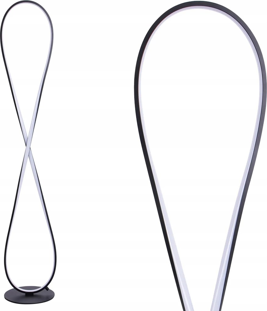 Álló Padló Lámpa 32W 3800lm 4000K Semleges Fekete Infinito Goldlux