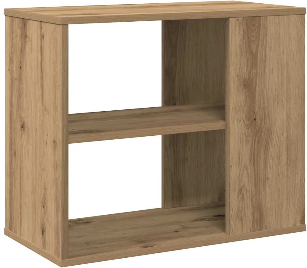 vidaXL kézműves tölgy színű szerelt fa kisszekrény 60 x 30 x 50 cm
