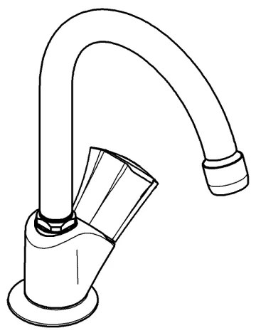 GROHE 20393001 - COSTA L álló csaptelep DN 15, fényes króm