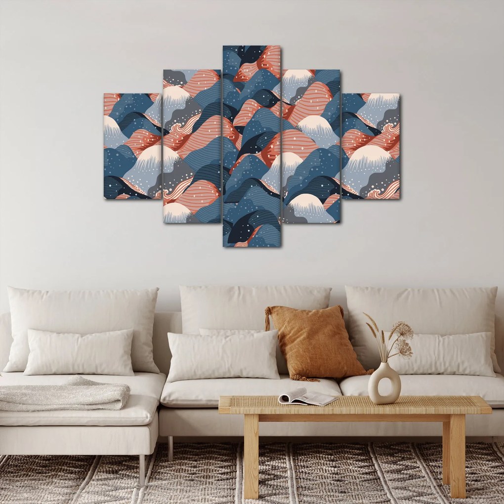 Kép - Hullámok és dombok (150x105 cm)