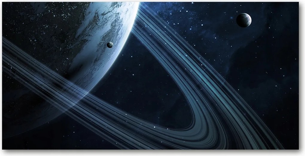 Üvegpanel a konyhába Planeta 140x70 cm Ragasztó