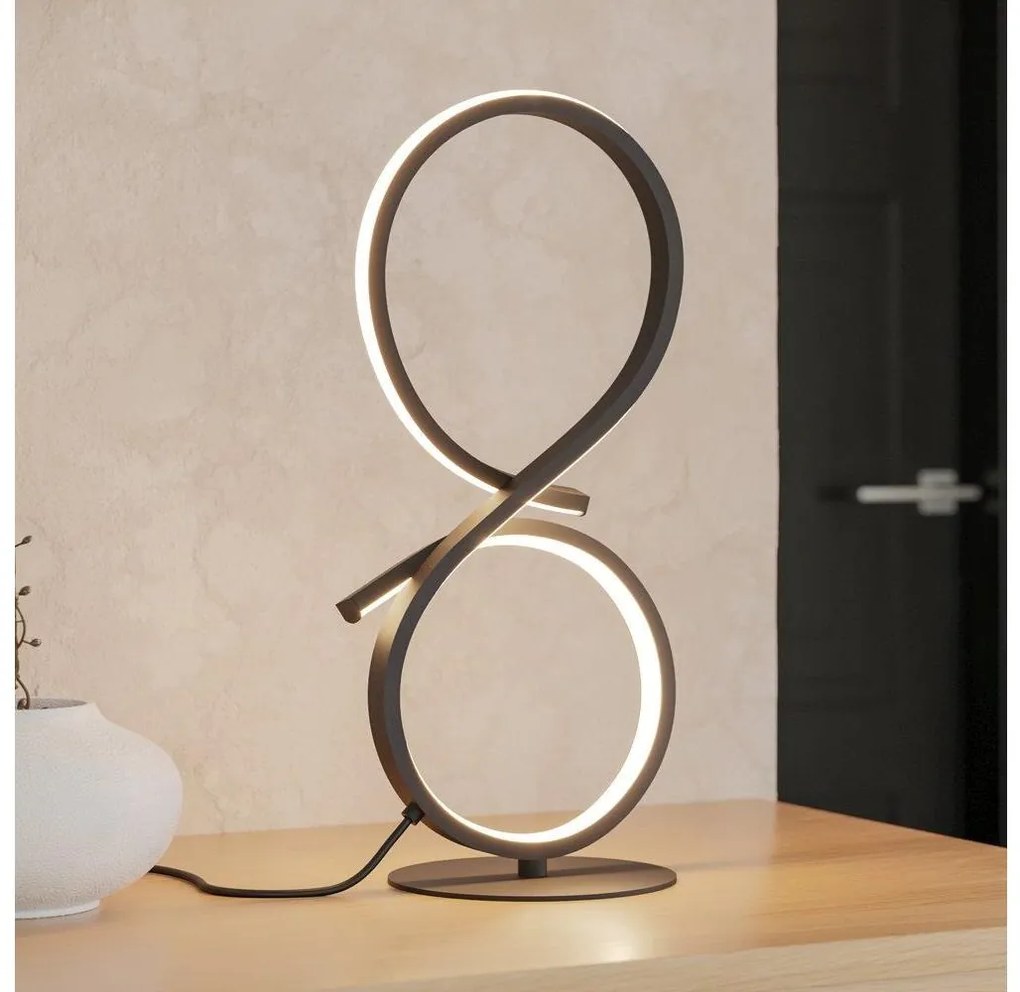 Eglo 901269 - LED Asztali lámpa SERPINS LED/11,4W/230V 3000K fekete