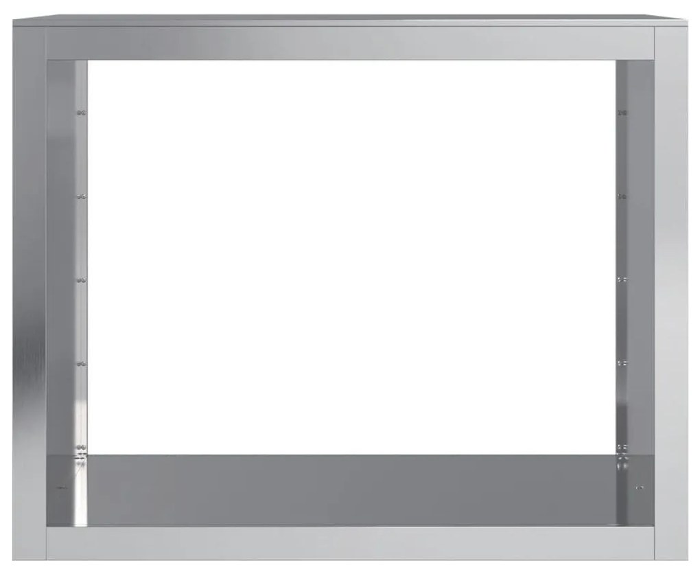 horganyzott acél tűzifatároló 100 x 40 x 80 cm
