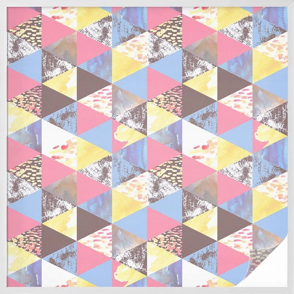 Furnérfólia Adatvédelem Szélvédőkhöz és Ablakokhoz Színes háromszögek 100x100