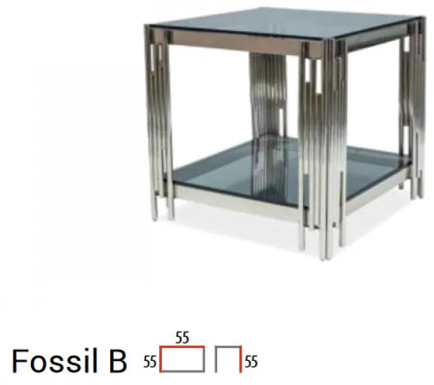 Fossil B lerakóasztal füstös