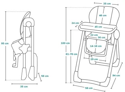 Lionelo - Gyermek étkezőszék ZANNA bézs