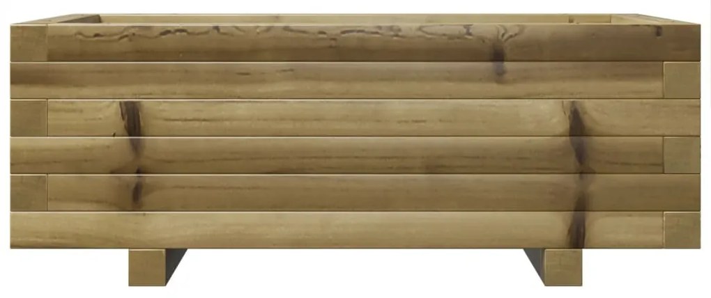 impregnált fenyőfa kerti virágláda 70x40x26,5 cm