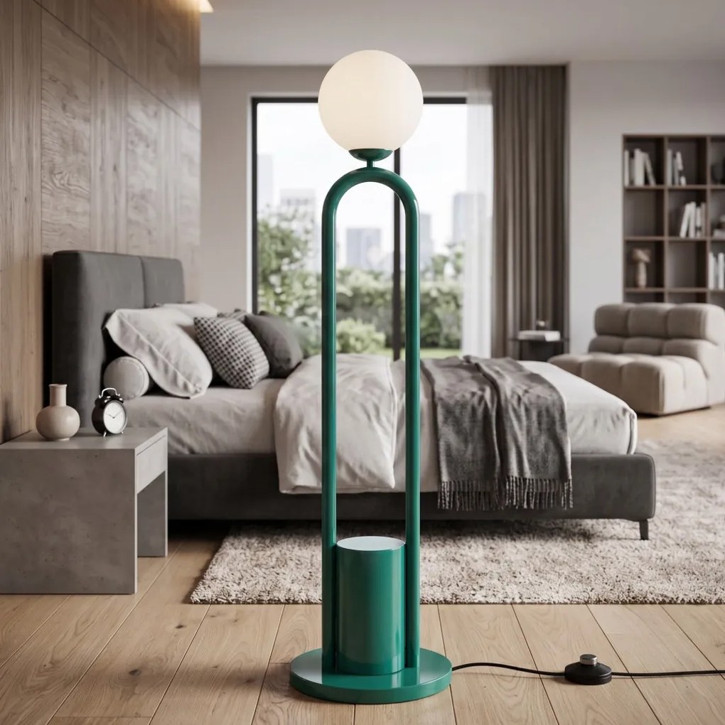 Fém állólámpa, Ø20 cm – Loop-20453-C