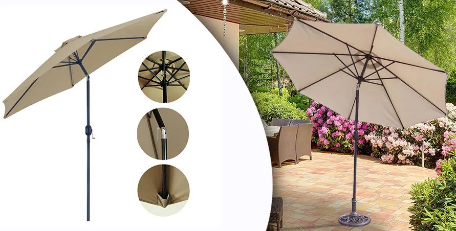 Dönthető, nagy méretű napernyő