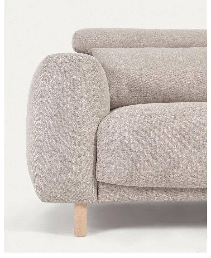 Bézs sarokkanapé (jobb oldali) Singa - Kave Home