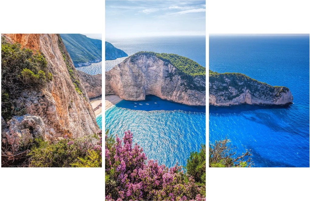Kép - Navagio strand, Görögország (90x60 cm)