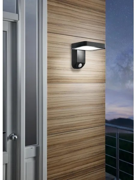 Eglo 98191 - LED napelemes fali lámpa érzékelővel PASTION LED/4,5W/3,7V IP44