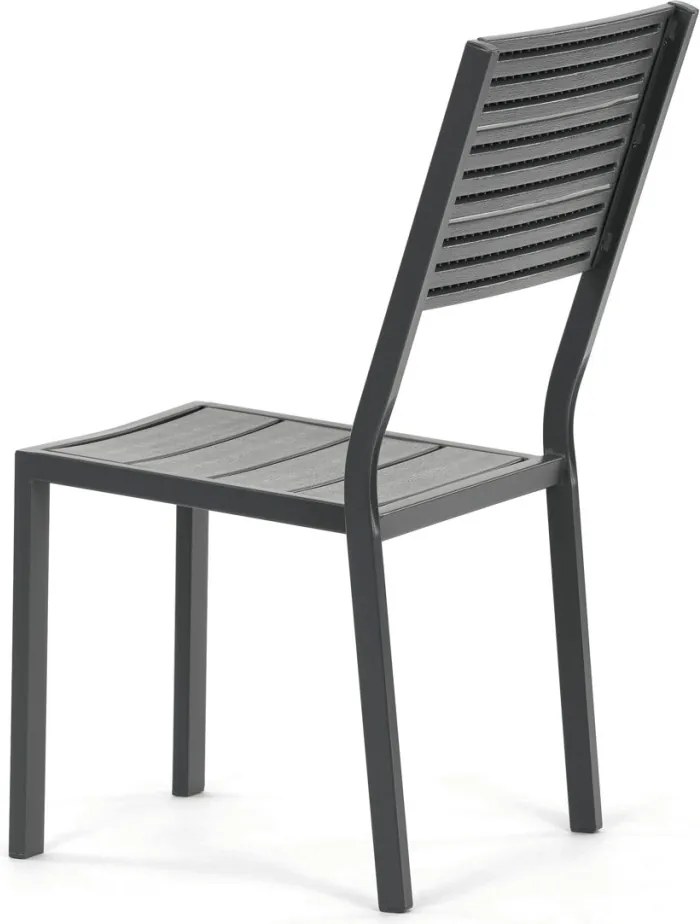 Kerti bútor garnitúra 156x78x74 cm, polywood, szürke, GREY