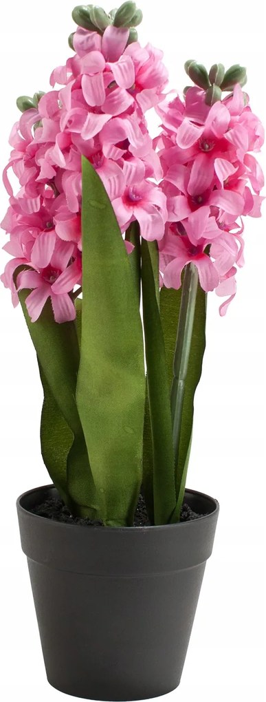 Jácint Művirág Rózsaszín 32cm Élő Realisztikus Virág Növény Otthonra