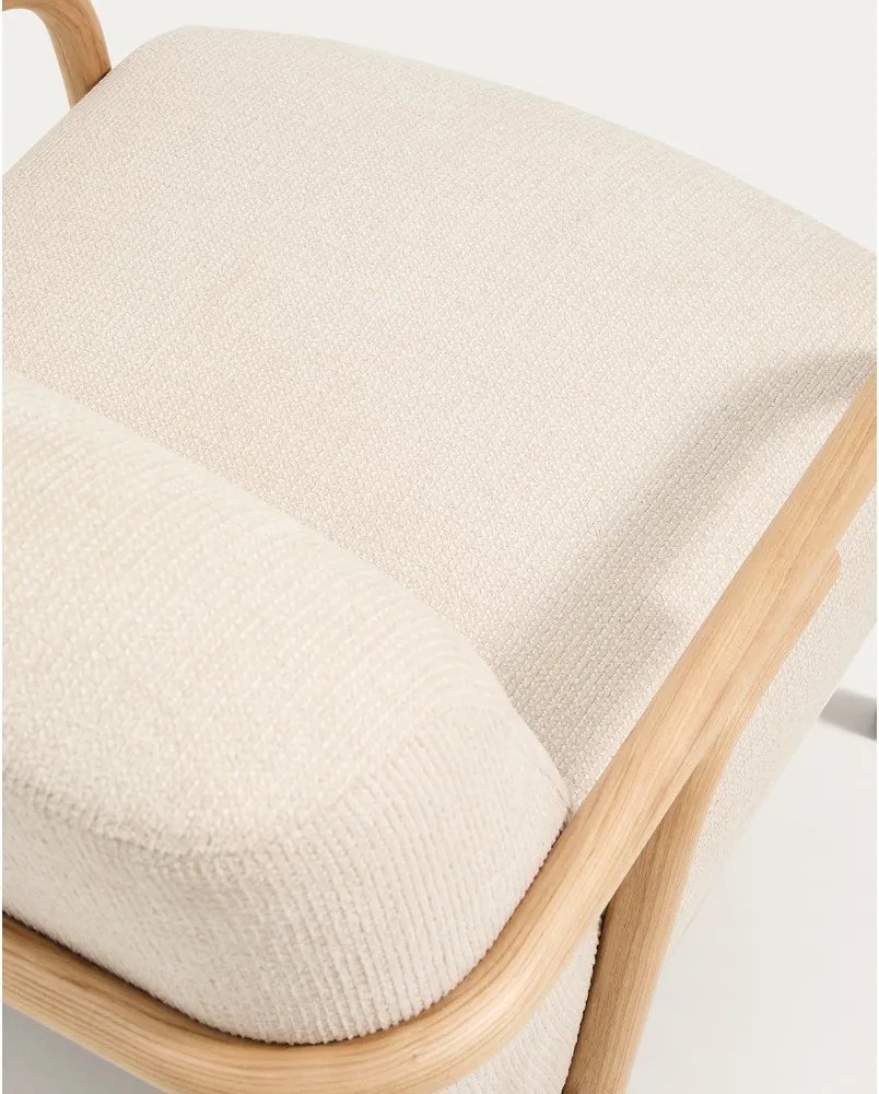 Bézs zsenília fotel Sylo – Kave Home