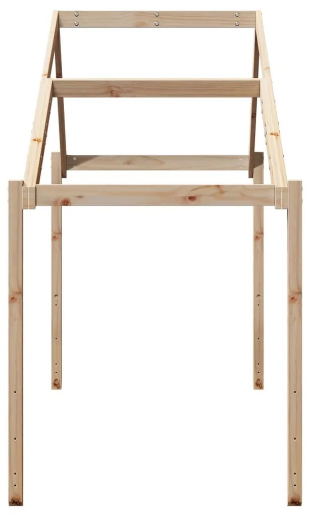 tömör fenyőfa gyerekágytető 213 x 95,5 x 144,5 cm