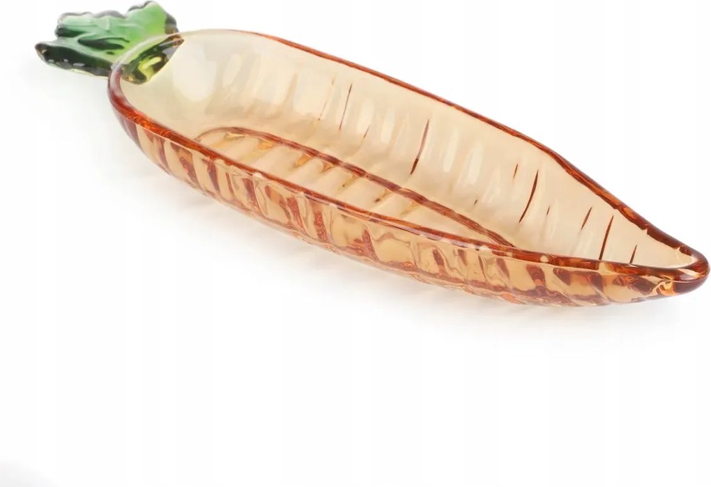 Ovar üveg tál sárgarépa 8x16 cm Homla