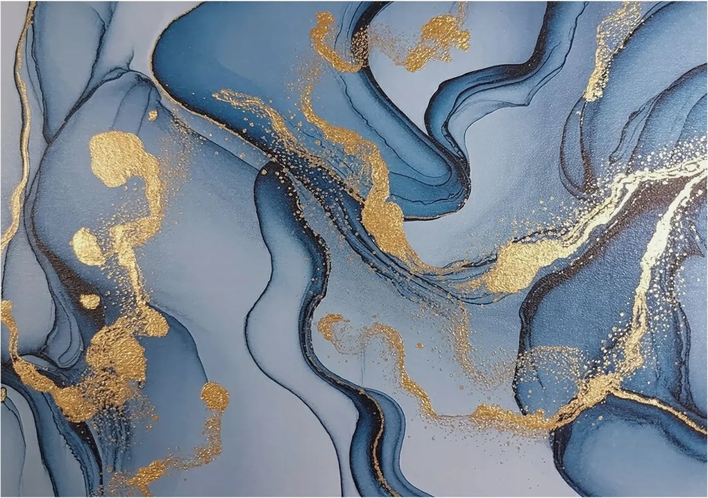 Fotótapéta Flizelina Nappali és Hálószoba Irodába Kék hullámok 208x146