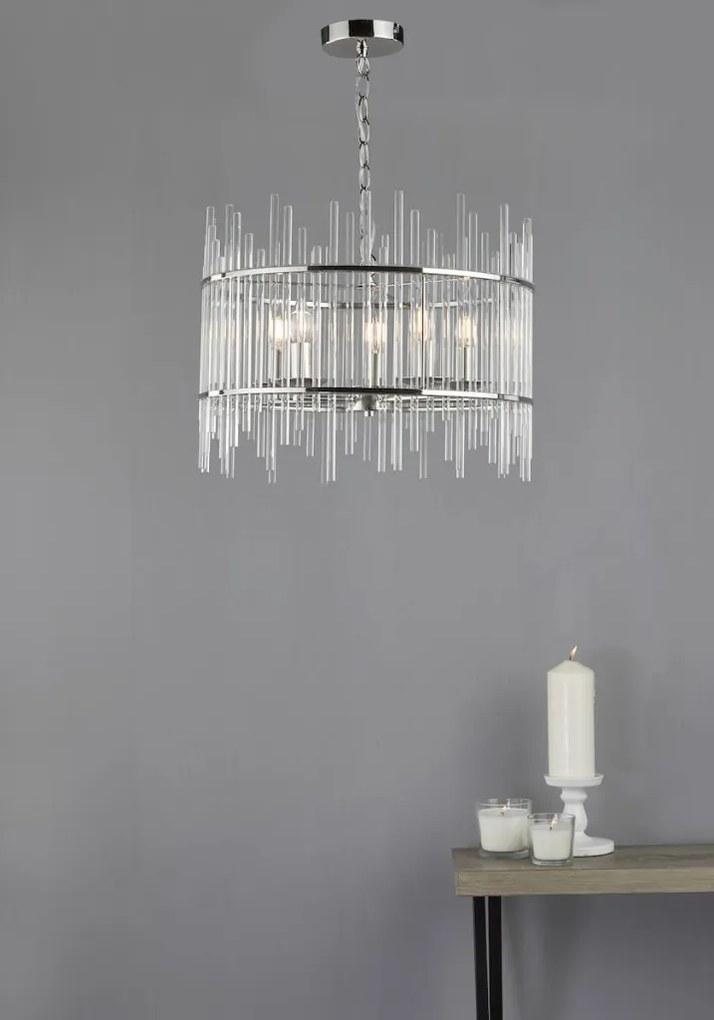 Dar Lighting OLYN OLY0538 Függőlámpa 5x40W/E14