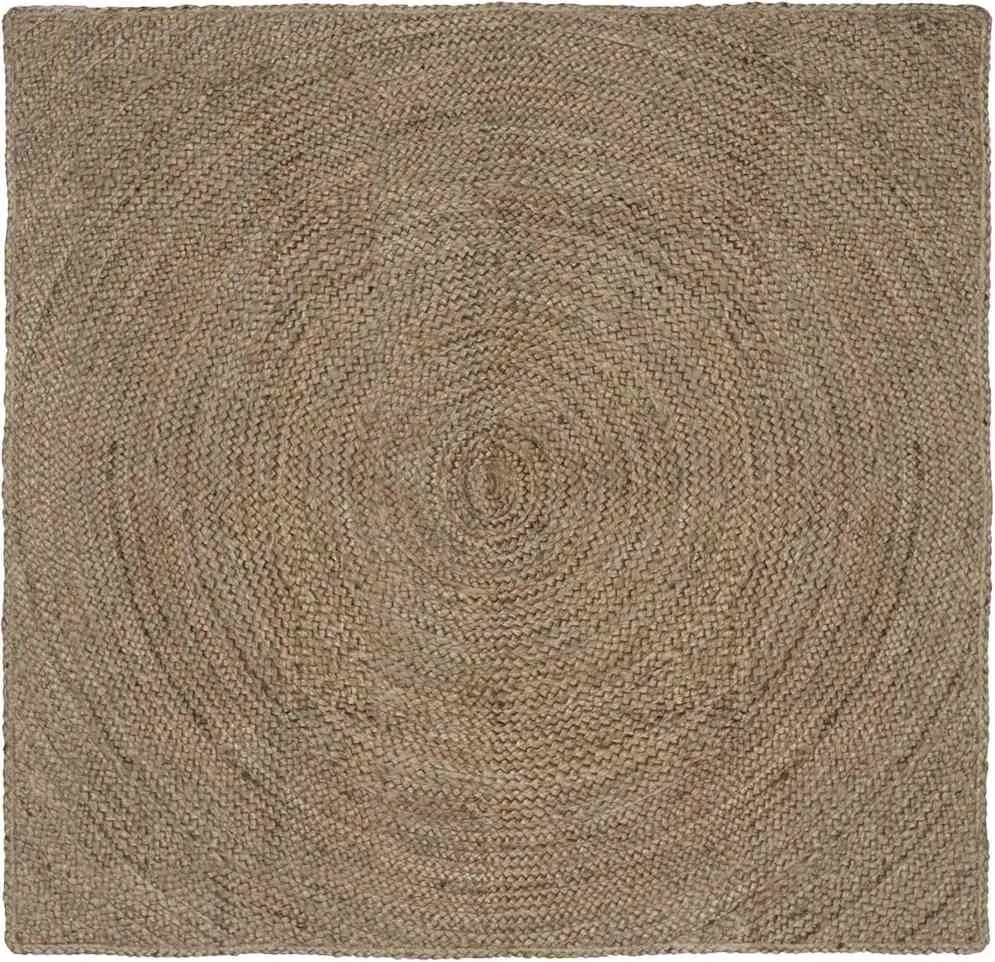 vidaXL Területszőnyegek Négyzet Szürke 120 x 120 cm Juta