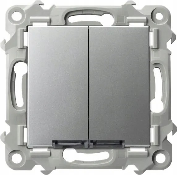 Ospel Ezüst zafír Dupla zárókapcsoló háttérvilágítással