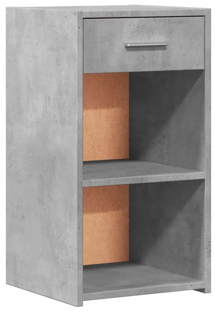 2 db betonszürke szerelt fa éjjeliszekrény 35 x 34 x 65 cm