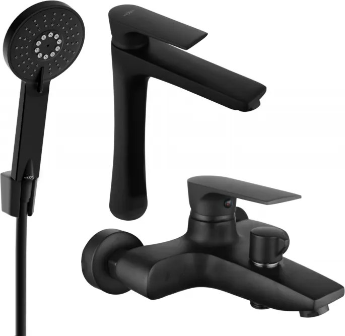 Mexen Axel R40 kád szett, fekete - 73813R40-70