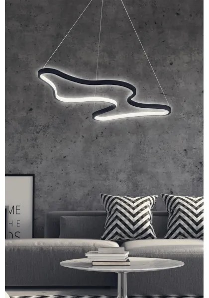 ARTISAN LED kábeles csillár 36W 230V 6500K fekete