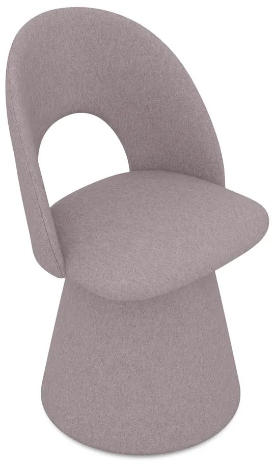 Levendula színű kárpitozott étkezőfotel Kalo – Makamii