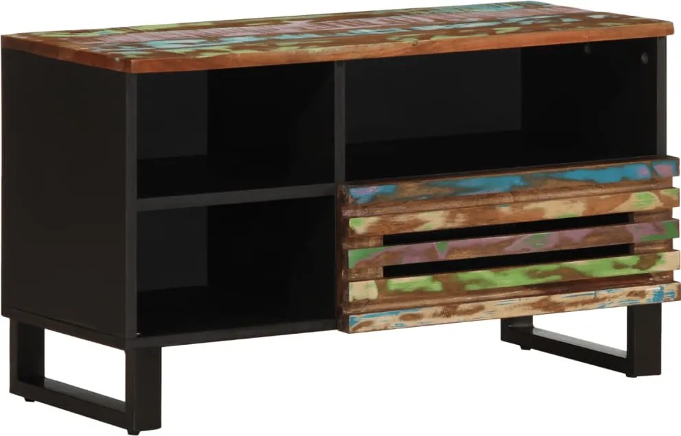 vidaXL tömör akácfa TV-szekrény 80 x 34 x 46 cm