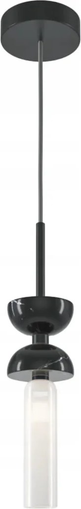 Maytoni Függőlámpa Kyoto fekete 1xG9 márvány üvegcső 28W