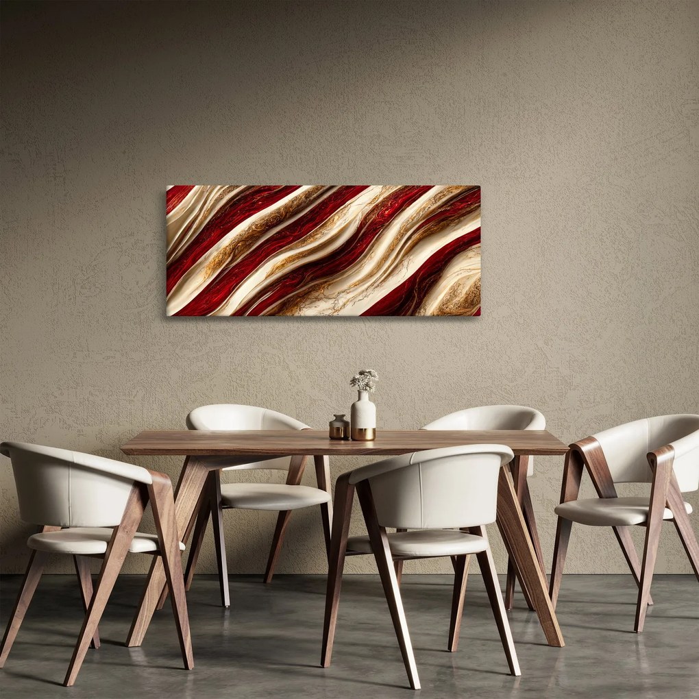 Kép - Arany - fehér textúra (120x50 cm)