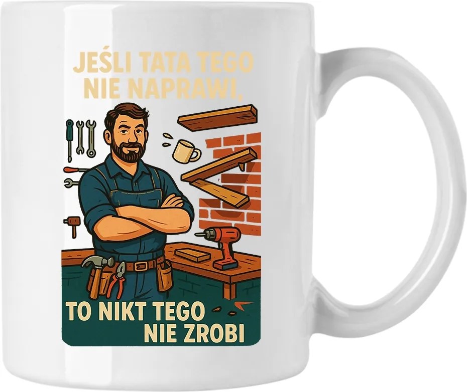 Bögre Apák napjára Ajándék Fehér 330ml