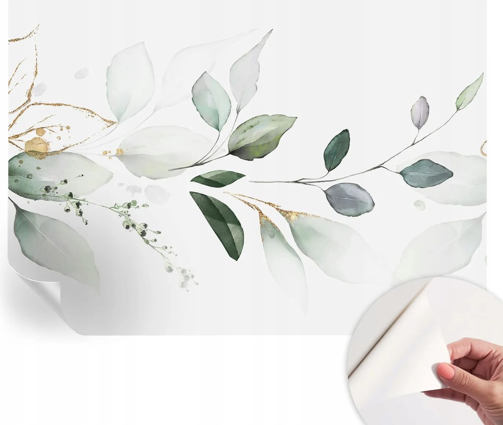 Dekoratív Öntapadós Tapéta Divatos Minták Zöld levelek 312x219 cm