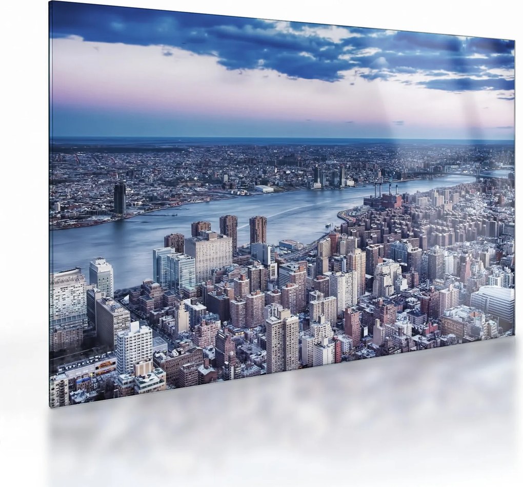 New York képe (üvegen) (70x50 cm)