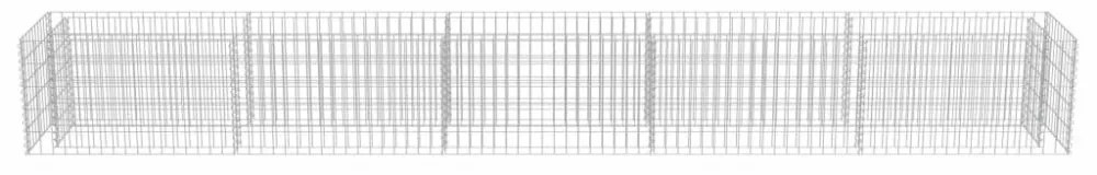 horganyzott acél gabion magaságyás 450 x 50 x 50 cm