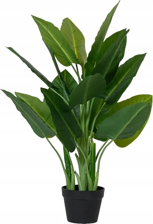 Mesterséges dekorációs növény cserépben 88x50cm Zöld