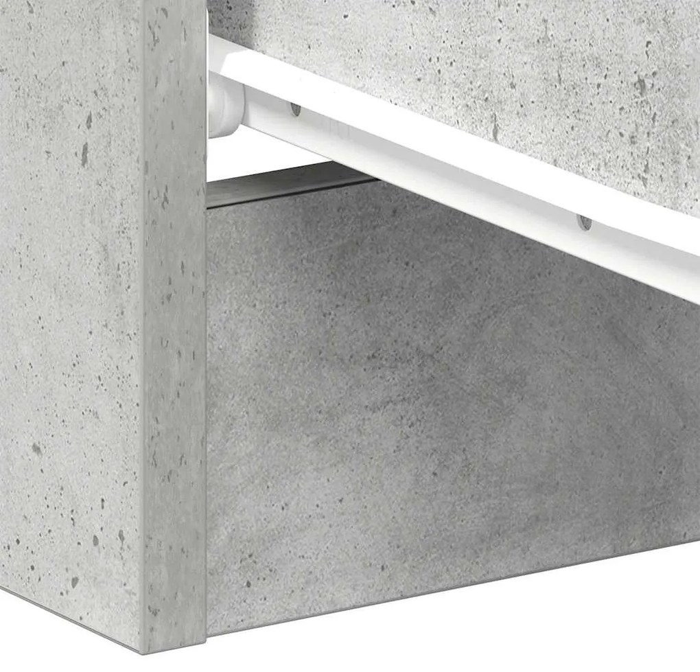 betonszürke szerelt fa éjjeliszekrény 38 x 35 x 56 cm