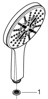 GROHE 26574DL0 - Kézi zuhany RAINSHOWER SMARTACTIVE 130 mm, rézszínű