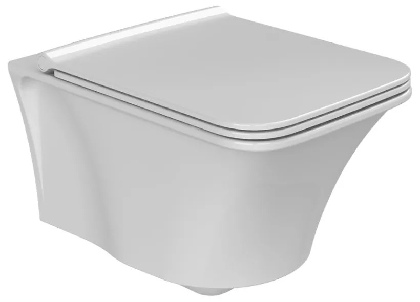 CeraStyle IBIZA fali WC - MATT FEHÉR - rimless - perem nélküli