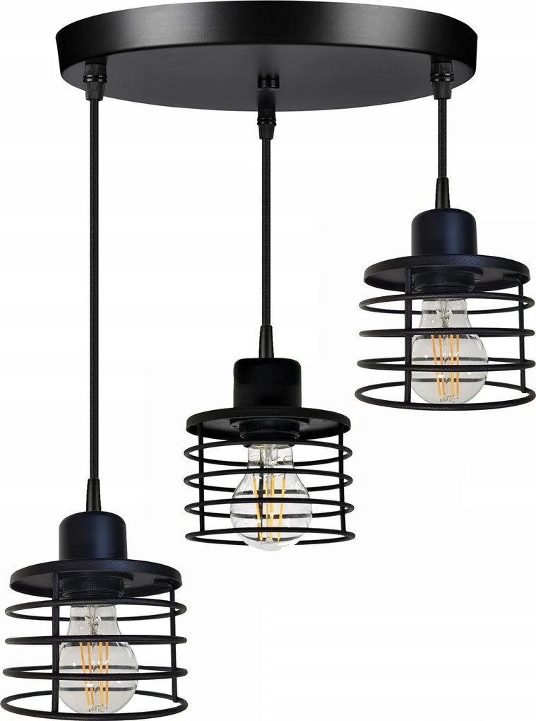 Mennyezeti Lámpa Plafon Csillár Loft Túlnyúlás Led Retro