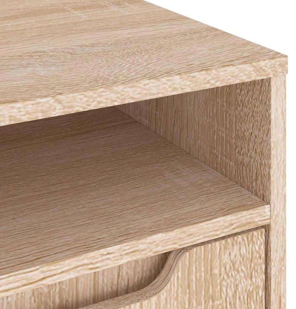 VISNES sonoma tölgy szerelt fa TV-szekrény 100x40x38 cm