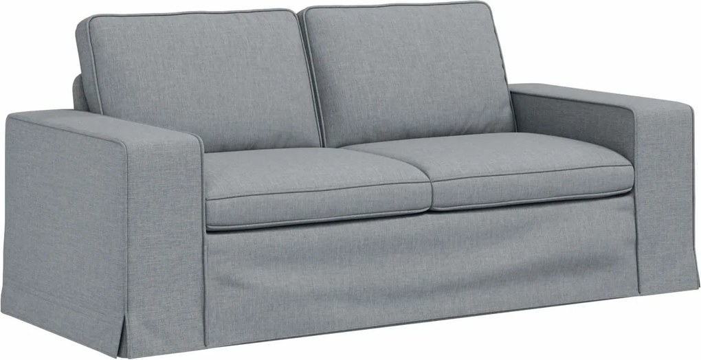 vidaXL Kanapé Világosszürke 182 x 80 x 82 cm szövet