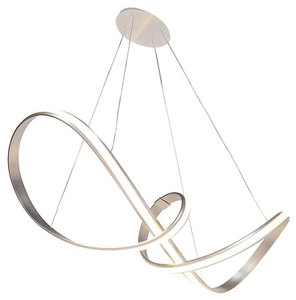 Design lógólámpa acél, fényerőszabályozóval, LED-del - Viola Due