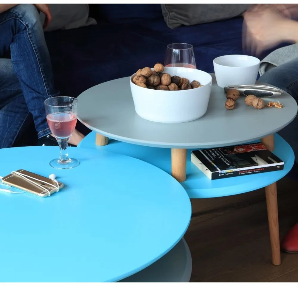 UFO rózsaszín dohányzóasztal, ⌀ 70 cm - Ragaba