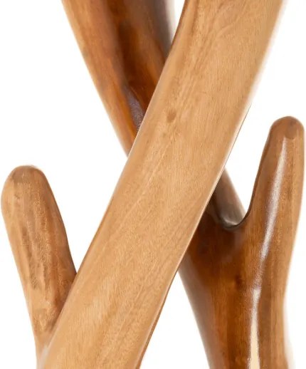 DIVERO Fogas tömör mahagóniból 190 cm