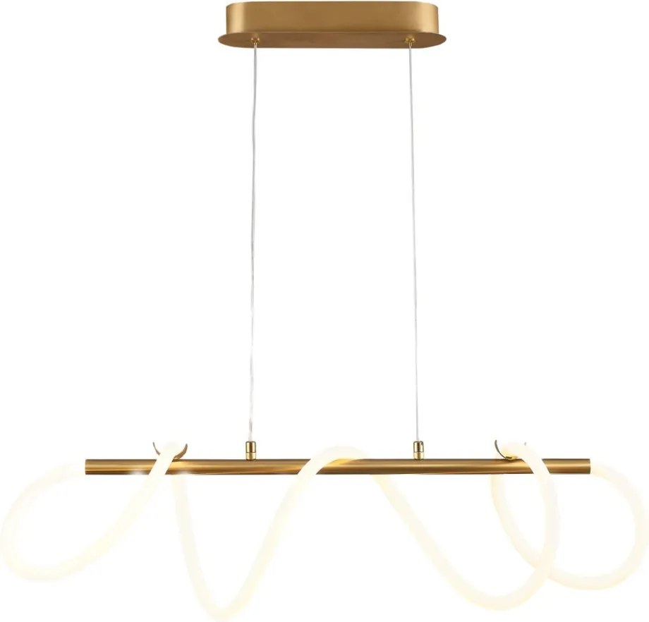 POLUX 327987 EMA Modern Led Függesztett Lámpa Fehér, Arany LED IP20