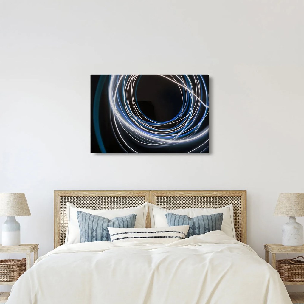 Kék vonalak képe (90x60 cm)