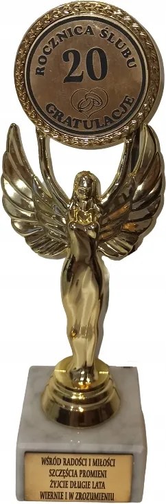 Arany Szobrocska a Szülők 20. Házassági Évfordulójára