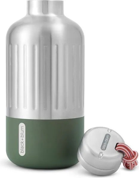 Ezüstszínű rozsdamentes acél termopalack 650 ml Explorer – Black + Blum